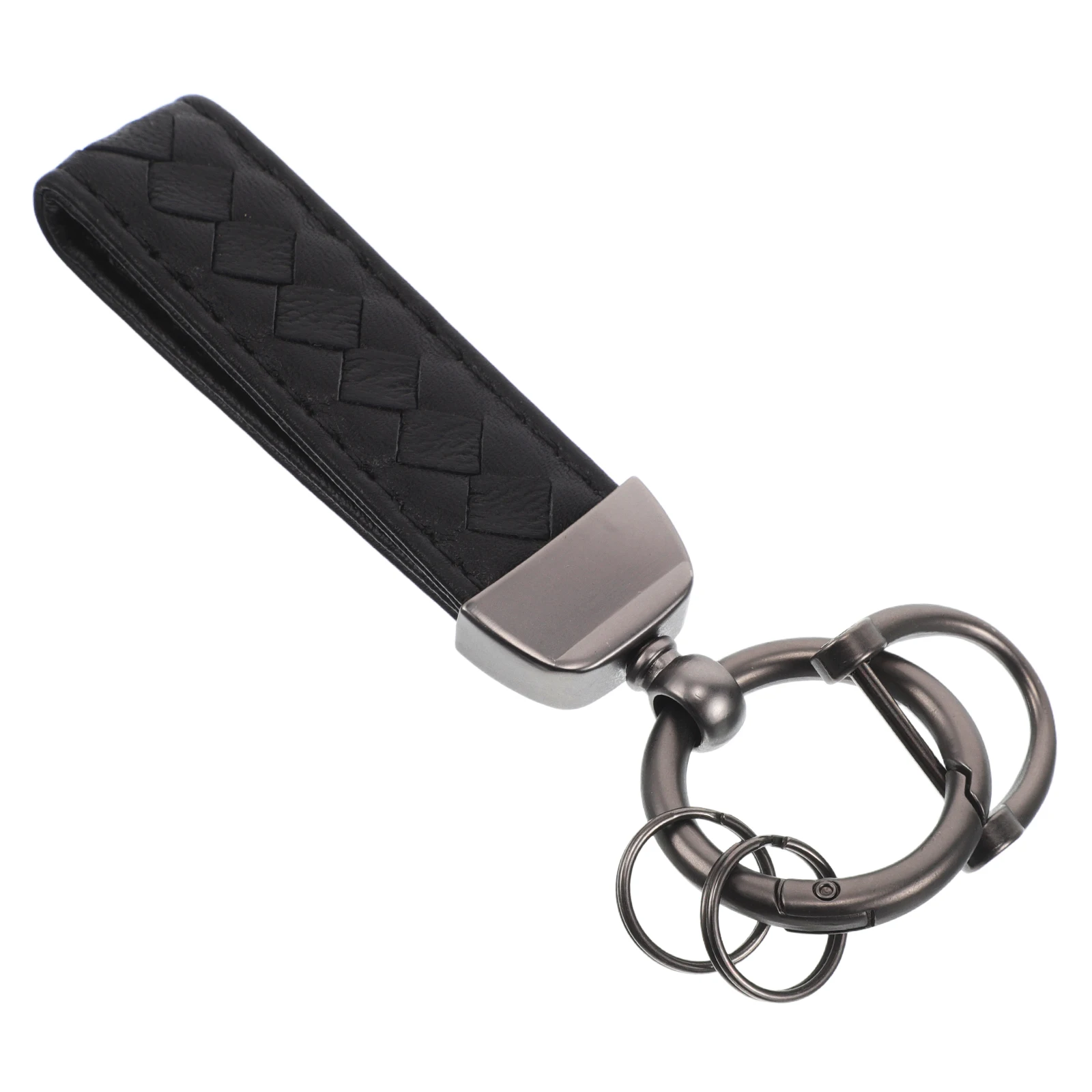 

Car Key Chain Sturdy Material Antiloss Design Black Pendants Bag Hanging Ornaments Rope Decorations Backpack Pendant Keychains