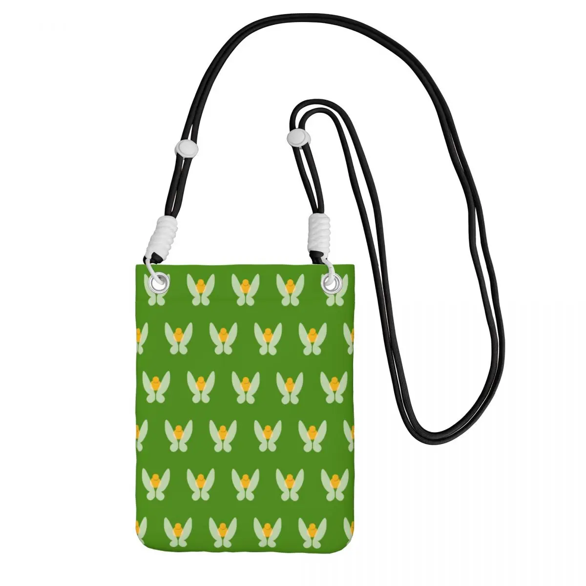 

Custom Fashion Tinker Bell Mobile Phone Bag Men Women Fairy Shoulder Crossbody Bag For Travel Adjustable Length