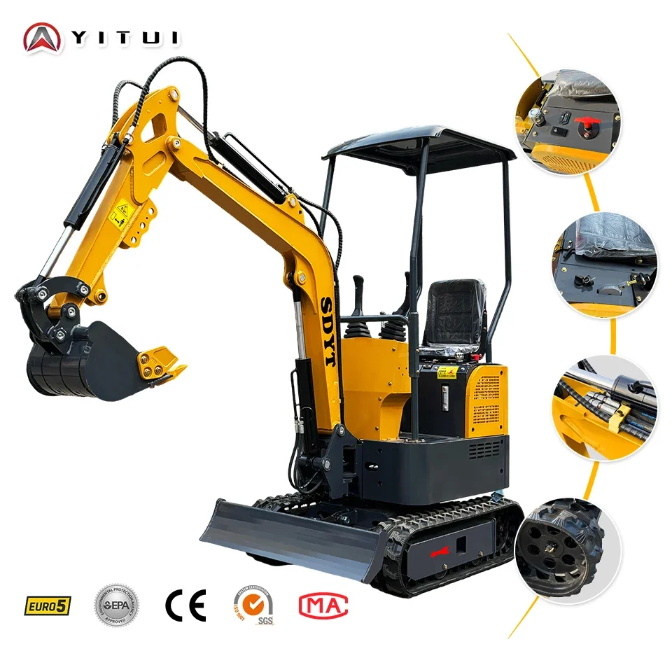 

Free Shipping Mini Excavator 2.0 Ton Capacity New For Kubota Engine 2 Ton Machine Prices Farm Used Crawler Excavator Customized