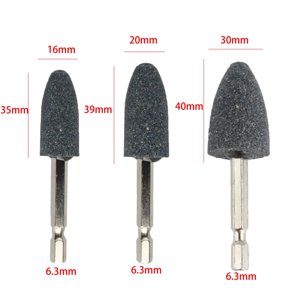 1PC Conical Hexagonal Shank Grinding Wheel Ening Head Portable Grinding Drill Tool For Metal Wood Glass And Hardened Steel