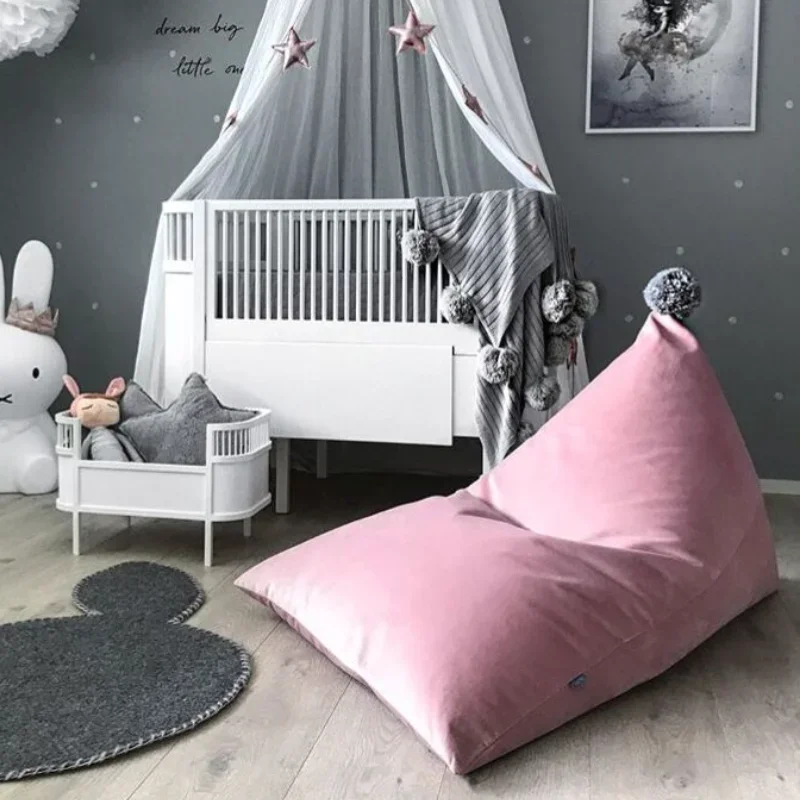 

INS детский мешок-погремушка, диван, шарик для волос, сон, милый ленивый стул для лежания, съемный моющийся детский стул, татами, украшение для детской комнаты