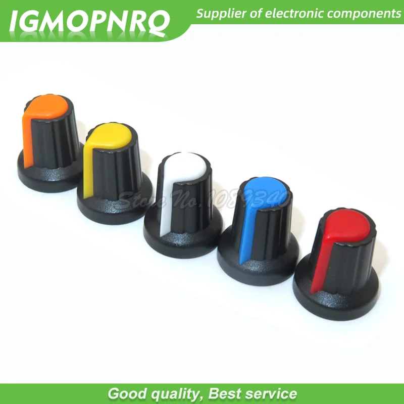 1000PCS WH148 potentiometer knob  Yellow Orange Blue White Red cap15X17mm AG2 knob IGMOPNRQ