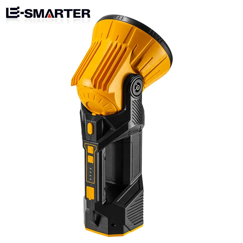 High Power LED Searchlight Multifunctional Torch Head 90° Rotatable With Colorful Strip Light Outdoor Camping Light