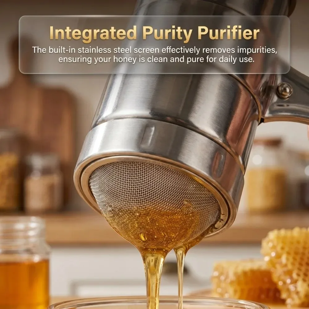 Stainless Steel Portable Honey Extractor Portable Durable Stainless Steel Honey Press Manual Honey Presser Beekeeping.