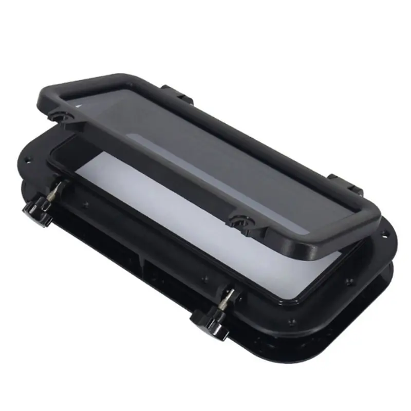 AT92-Boat Yacht For Marine Rectangle Portlight Tempered Glass Window Accessory For Boat Openings