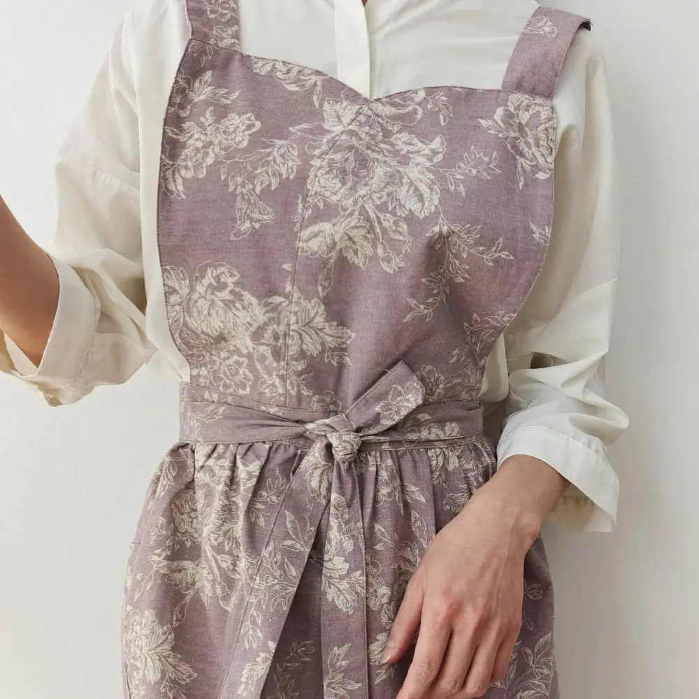 

Портативный элегантный кухонный фартук с карманами, фартук для приготовления пищи с перекрестной спинкой, мягкий изысканный женский фартук для чистки