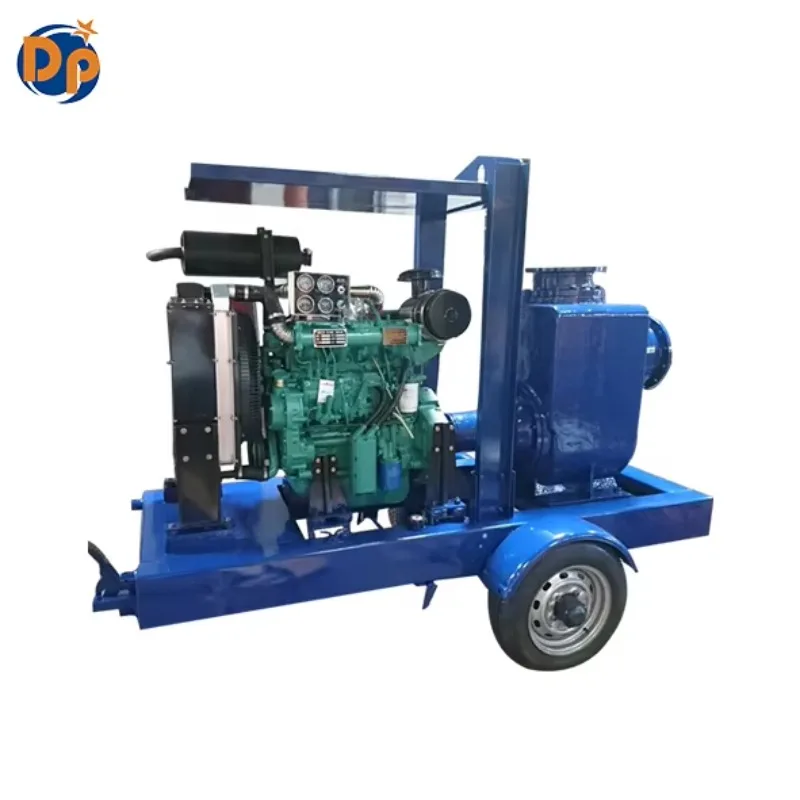 4 6 8 10 12 15 Inch Mobile Trailer Self Priming Centrifugal High Pressure Self Priming Sewage Pump