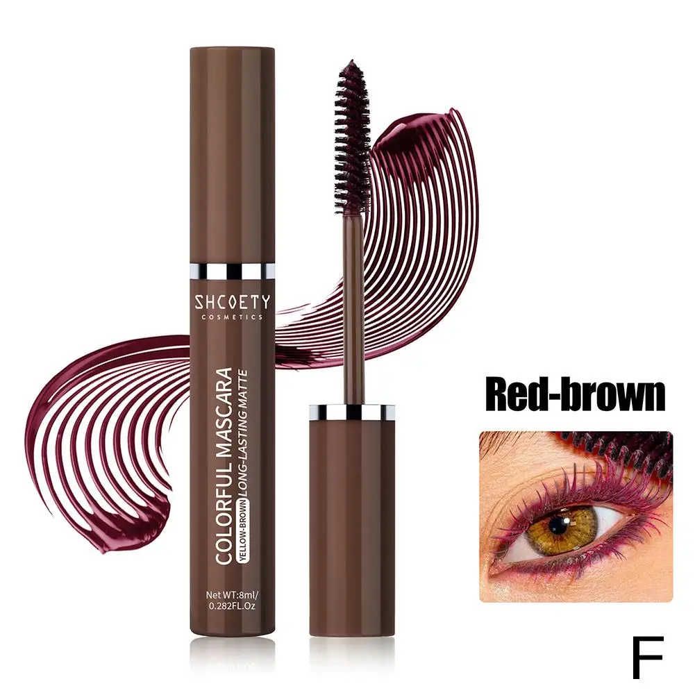 Colorful Mascara Waterproof Eyelash Cream Eyelash Thick Curling Natural Lengthening Lasting Mascara Makeup Long R4M3