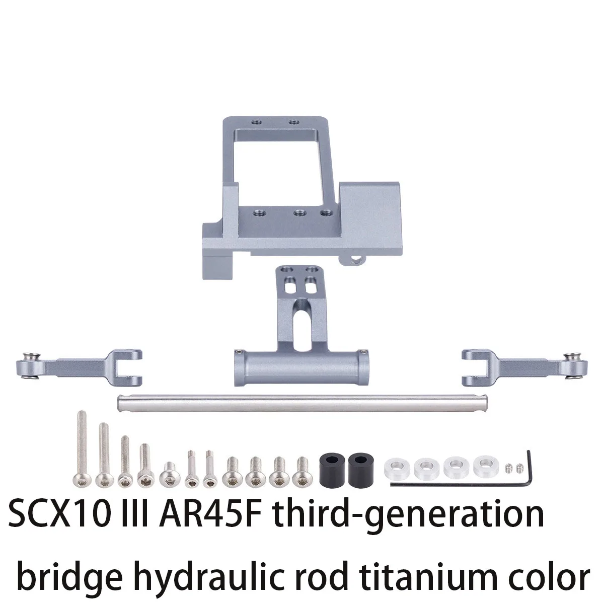 RC new 1/10 SCX10 III AR45F third-generation bridge hydraulic pull rod LCG chassis DIY series