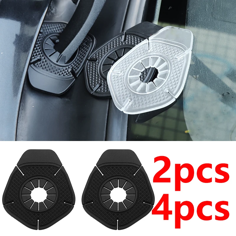 1/2pcs Universal Car Windshield Wiper Dustproof Cover Debris Leaves Falling Protection Sleeve Windscreen Wiper Bottom Hole Cover