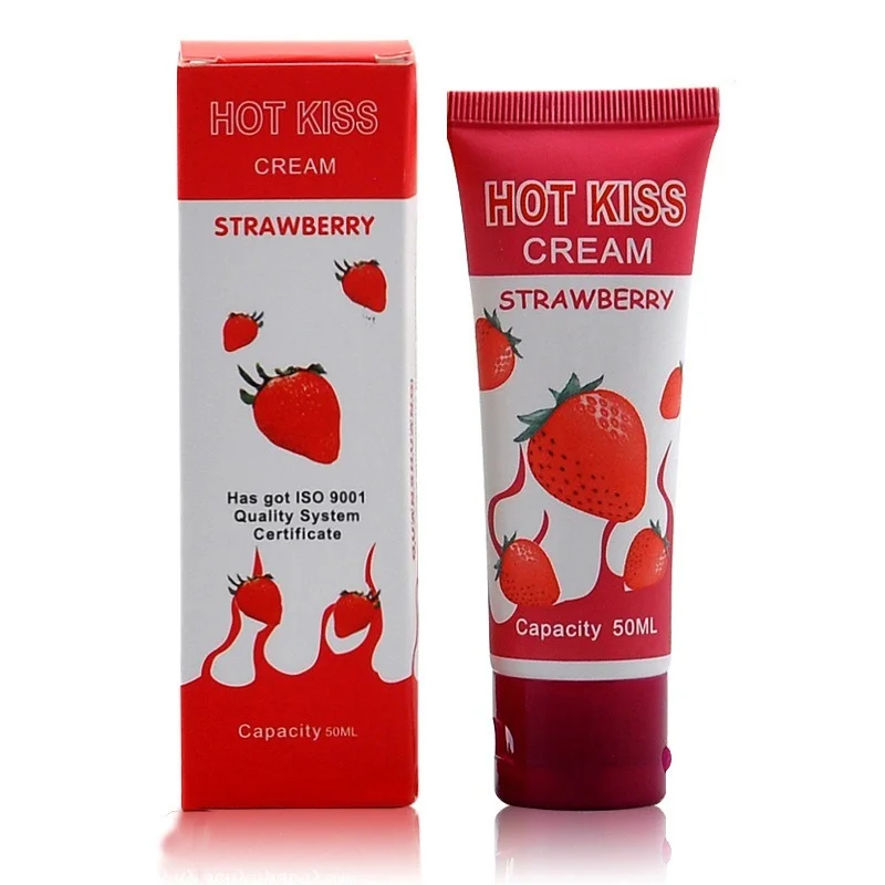 Strawberry flavor Lubricant sexual 100ml/50ml Cherry Cream Personal aphrodisiac for woman  Oral Sex Vaginal Adult Sex Products