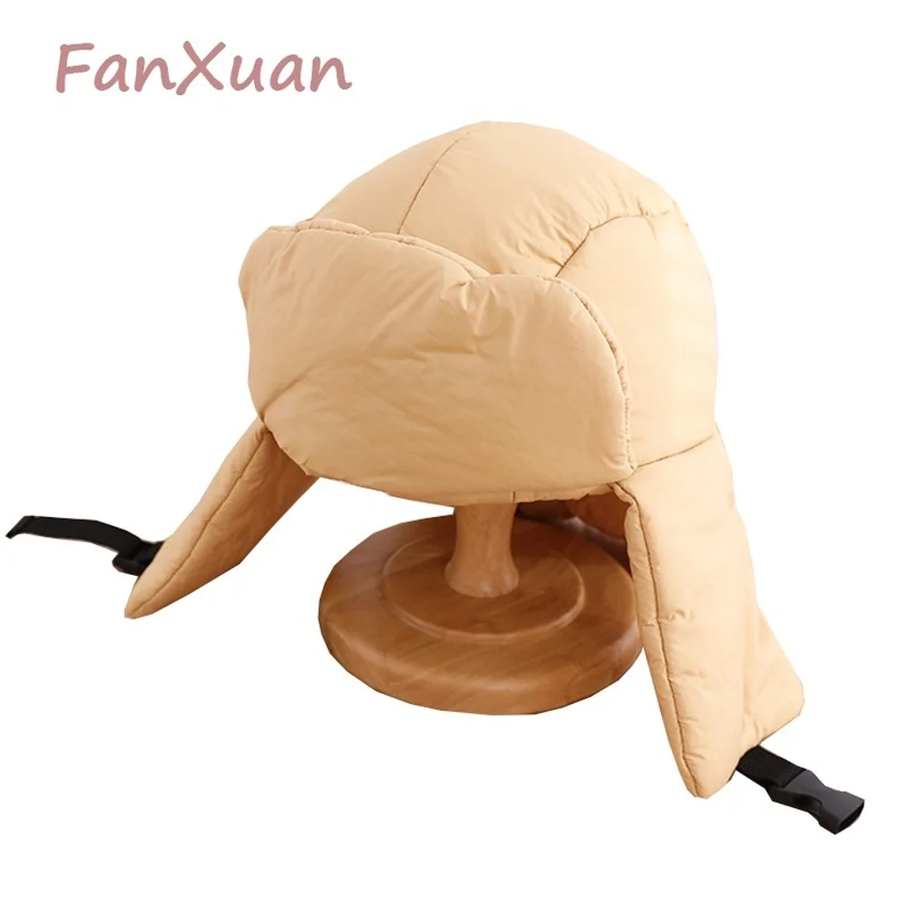 Children Winter Hats with Earflaps Thickened Solid Color Soft Warm Bomber Hats for Boys Girls Winter Cap for Kids