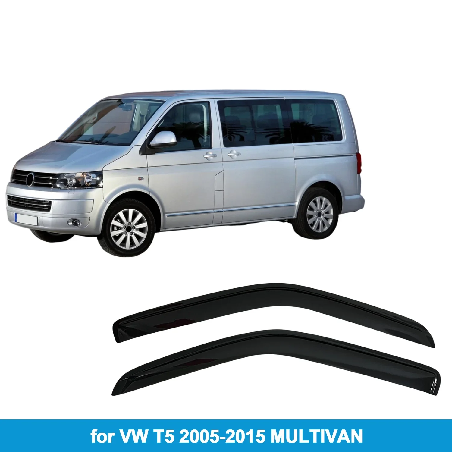 

Оконный козырек для VW T5 2005-2015 MULTIVAN, защита от дождя, боковой дефлектор, защита от атмосферных воздействий, лента для наружного крепления