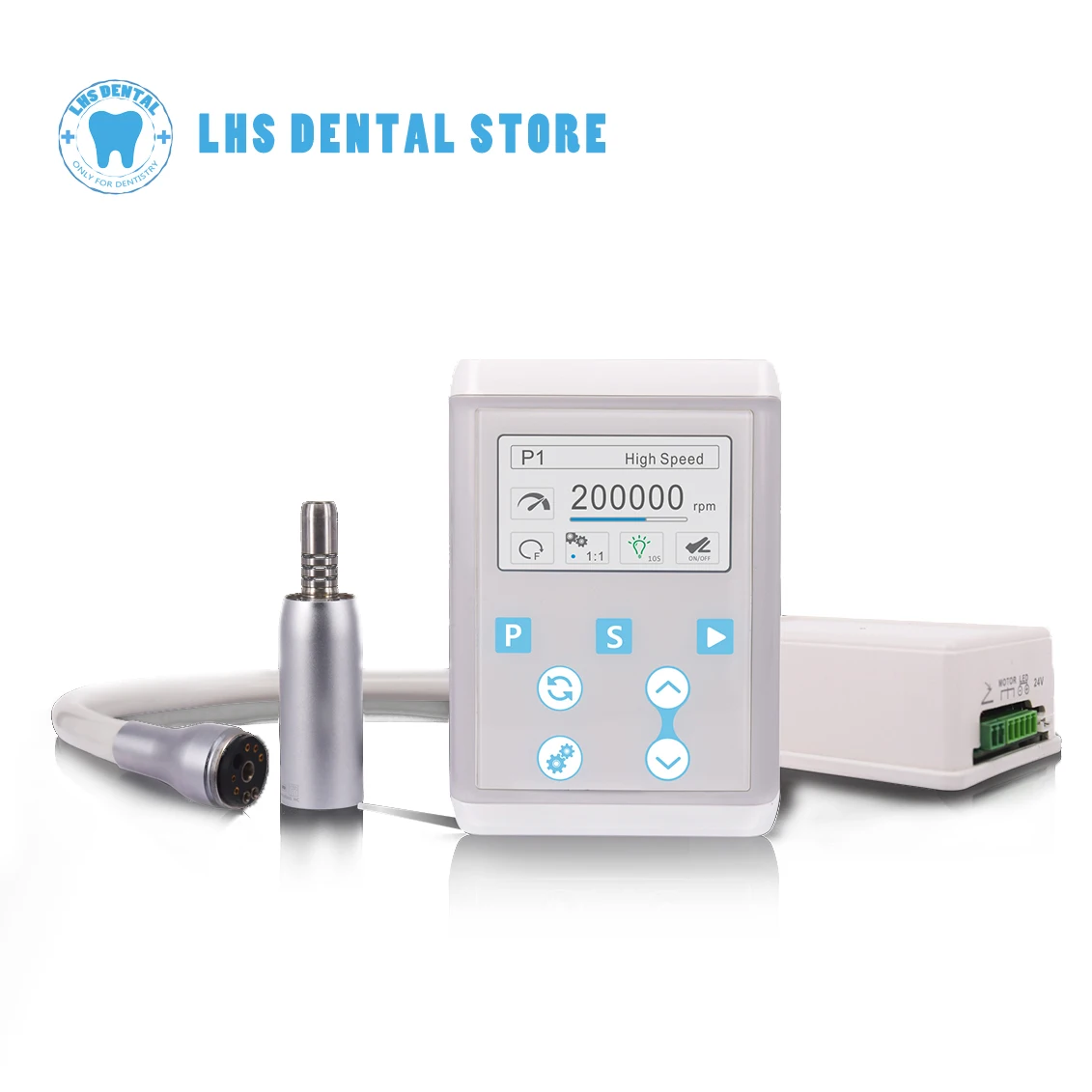 COXO Dental Electric Micromotor C-Puma INT+ with Fiber Optic for Minimally Invasive Repair Polishing Preparation Brushless Motor