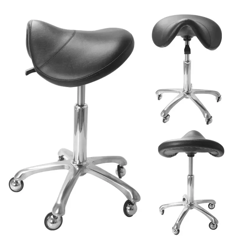 Yonntech Adjustable Hydraulic Salon Stool Comfortable Saddle Massage Chair Ideal for Spa Office Beauty Treatments