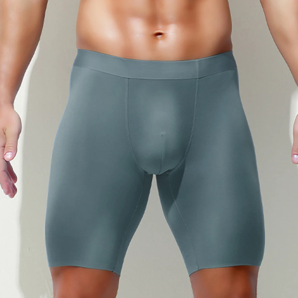 

Mens Sexy Underwear Seamless Sports Extended Trunks ComfortableBoxer Briefs Large Size Lingerie Comfortable Summer Men's Panties