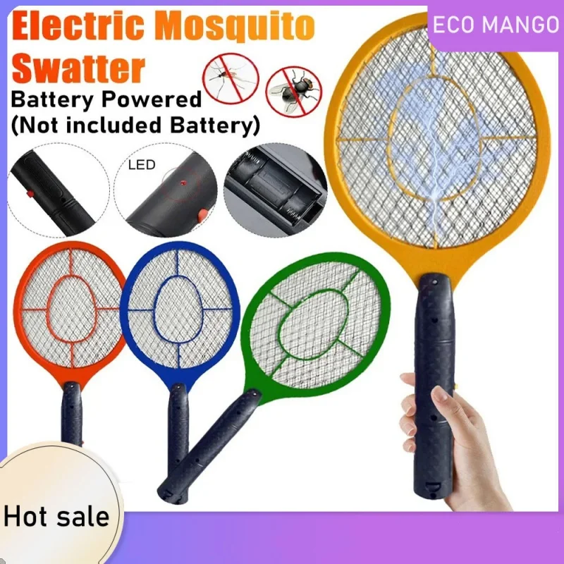New electric mosquito swatter with extra-large three-layer mesh and powerful mosquito swatter