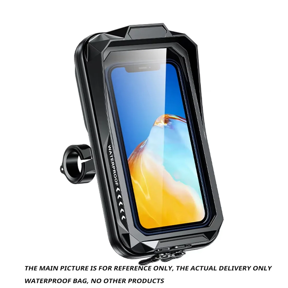 ARY-fHandlebar جراب هاتف حقيبة شاشة تعمل باللمس دراجة نارية حامل هاتف دوران 360 درجة لركوب الدراجات #4