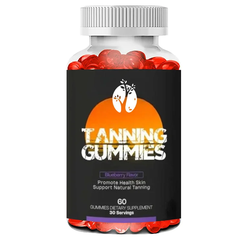 

Мармеладные маркеры для загара, маркеры для ежедневного загара, способствующие здоровье и пигментацию кожи, без ГМО, вегетарианские, со вкусом черники