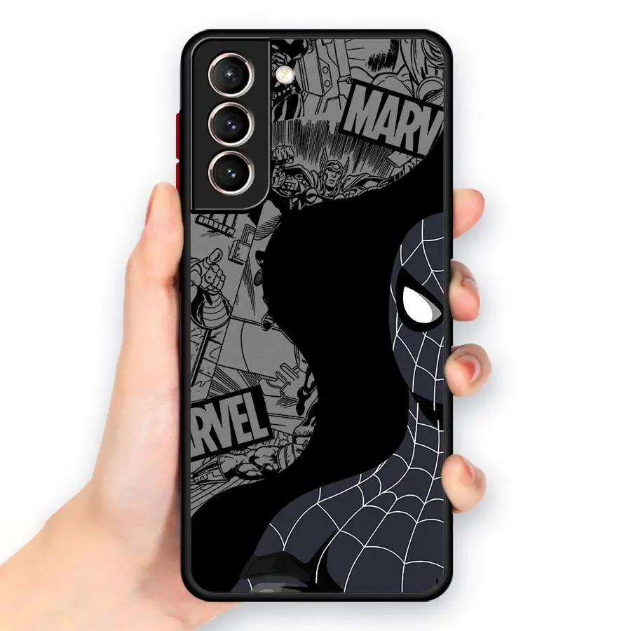 Marvel Venom Spidermans Telefoonhoesje voor Samsung Galaxy A16 5G A71 A51 A31 A70 A30 A05 A50 A06 Note 20 10 Plus 9 8 Matte Cover