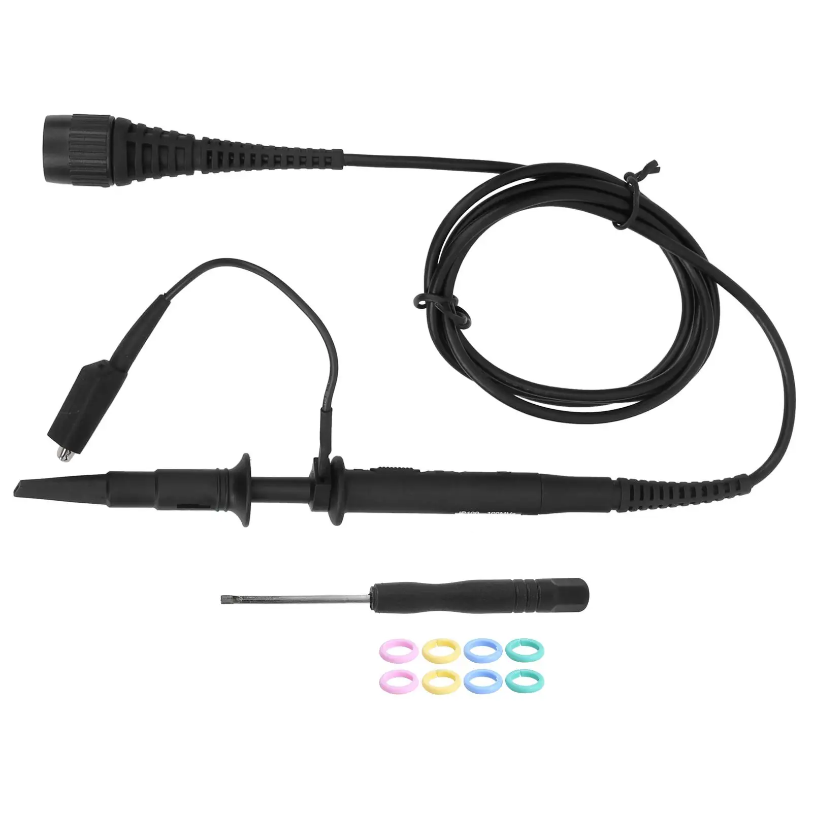 

High Precision 100MHz Passive Oscilloscope Probe 10x Attenuation Test Tool Accessory for Electronics Repair