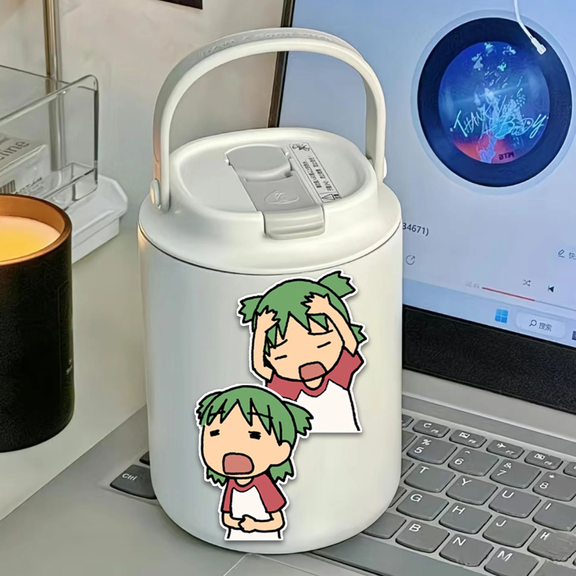 40 Pieces of Yotsuba Manga Yotsuba Koiwai Chibi Hand-Drawn Stickers DIY Decorative Stickers for Tablets Water Cups 6