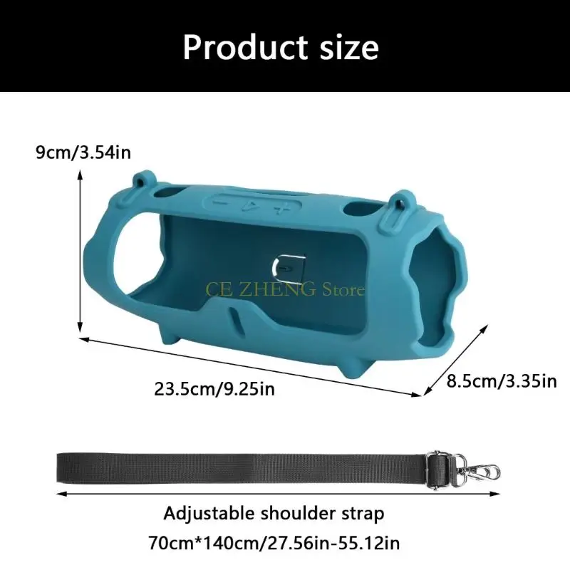 e56b حقيبة تخزين سفر محمولة e56b غطاء حالة السيليكون للشحن 6 مكبرات صوت
