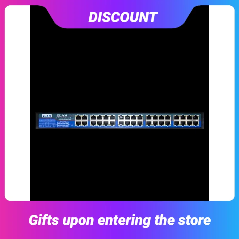 

16-портовый RS232 RS485 RS422 в Ethernet Modbus Шлюз теленет в TCP IP промышленный модуль последовательный преобразователь ZLAN5G12