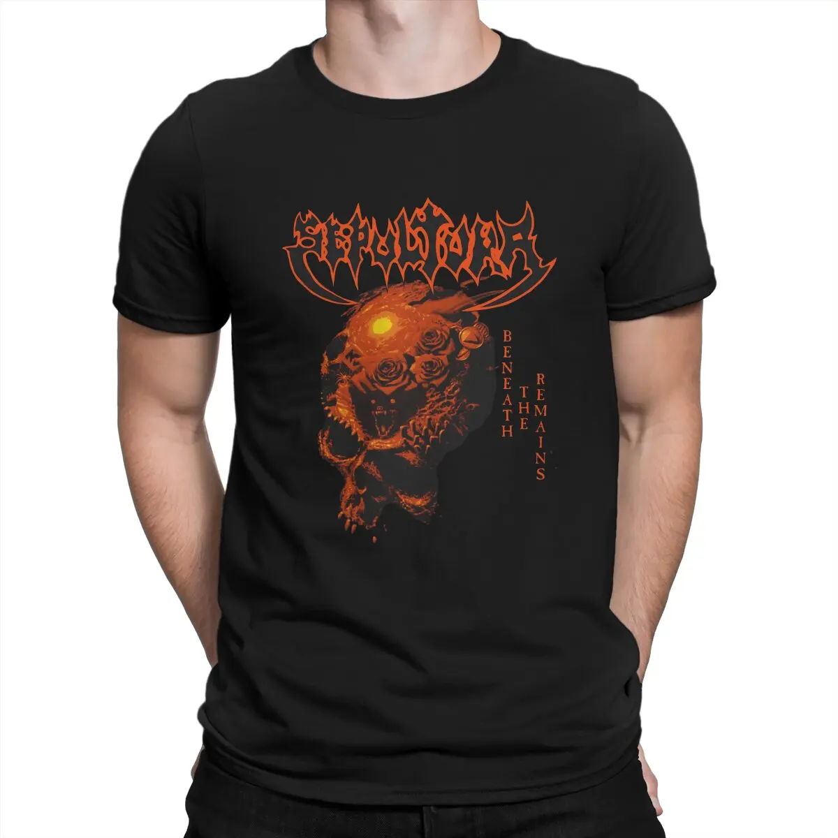 Beneath The Remains Man's TShirt Thrash Death Metal O Neck Tops 100% Cotton T Shirt Funny Top Quality Birthday Gifts