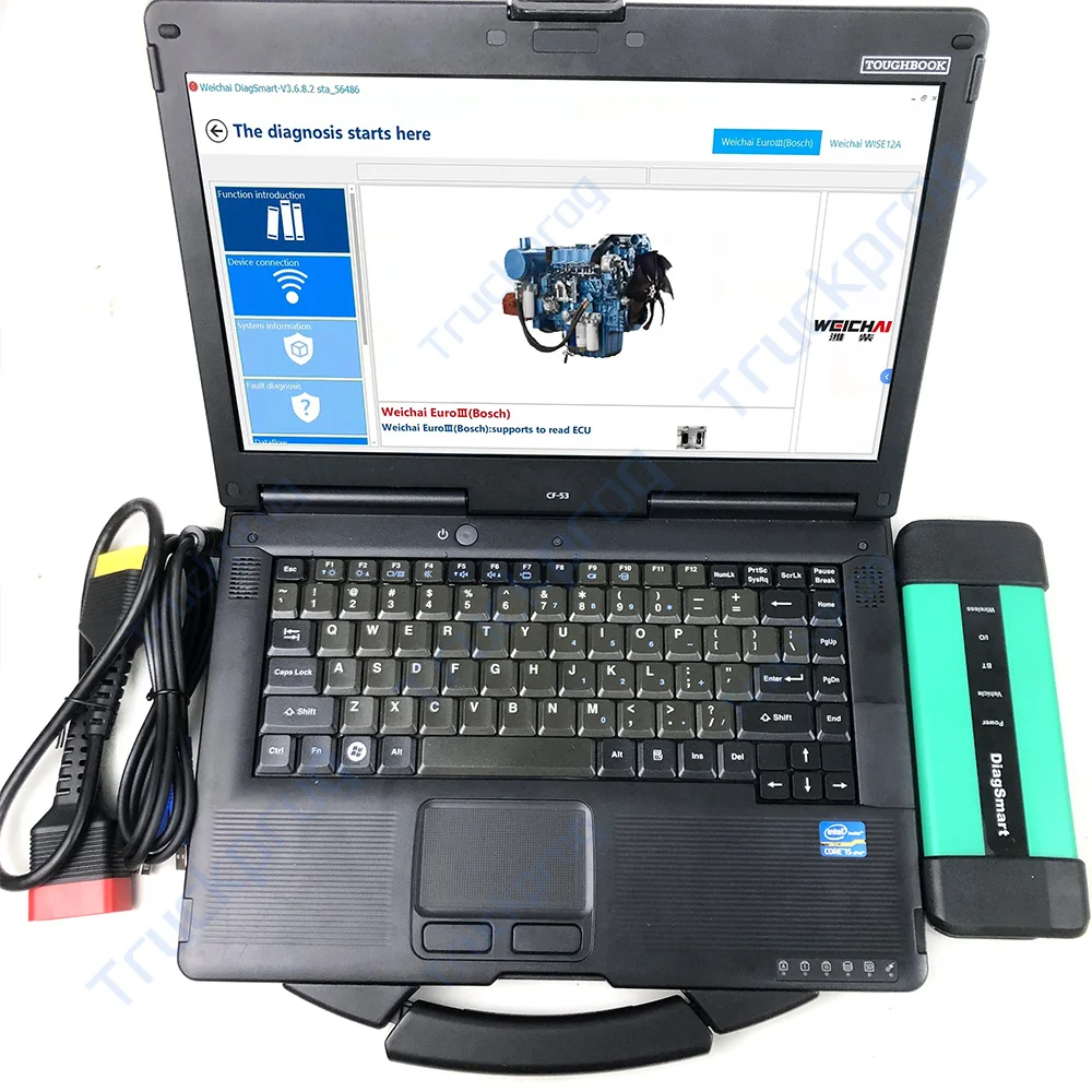 

CF53 Laptop OBD for Weichai Diagnosis High Quality Board Diagnosis 1005422179 Special Fault Detector diagsmart for sinotruk EOL
