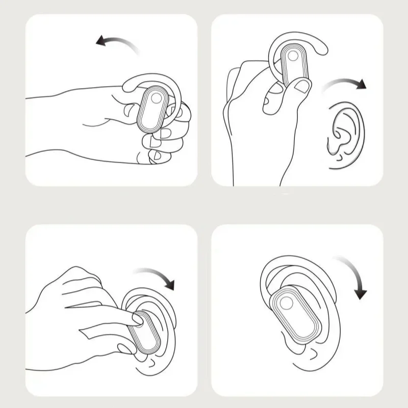 سماعات أذن ANC لاسلكية تعمل بالبلوتوث 5.3، تطبيق إلغاء الضوضاء، سماعات رأس للمكالمات مقاومة للماء، سماعة ألعاب رياضية تعمل باللمس