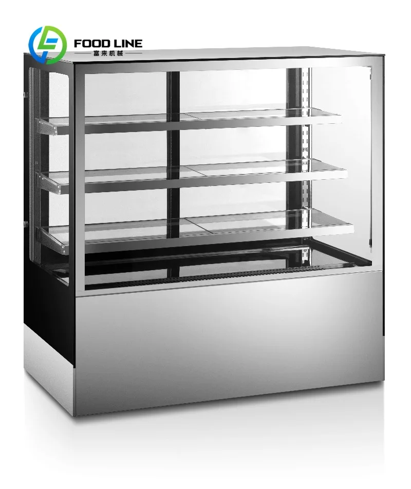 Customized size bakery refrigerated display cabinet vertical refrigerator commercial cake display cabinet refrigerator