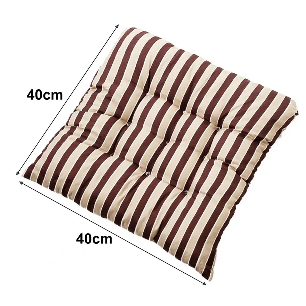 Coussin de siège de chaise doux à rayures, coussins de chaise pour la maison, le bureau, les coussins de chaise de salle à manger modernes, les coussins de siège lavables, l'optique