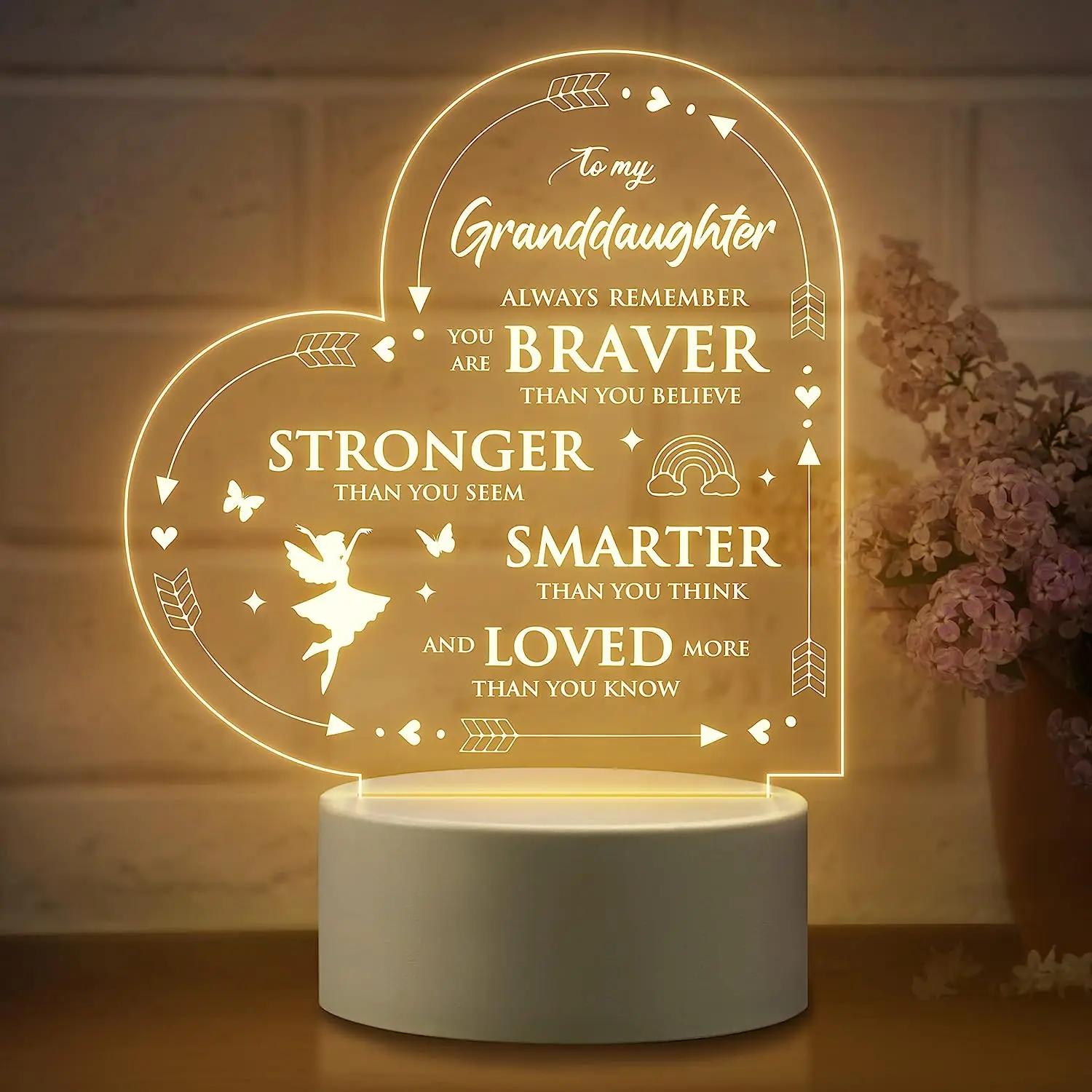 

Granddaughter Led Night Light For Home Room Decoration Nightlight 3D Night Light birthday Gift