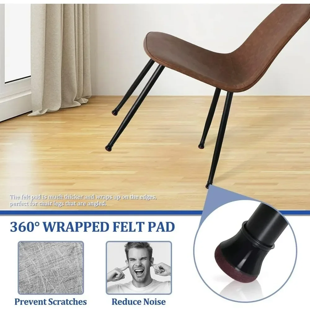 20/40pcsSilicone Chair Leg Floor Protectors with Non-Slip Felt Furniture  Cups for Hardwood Floors Protect Floors From Scratches