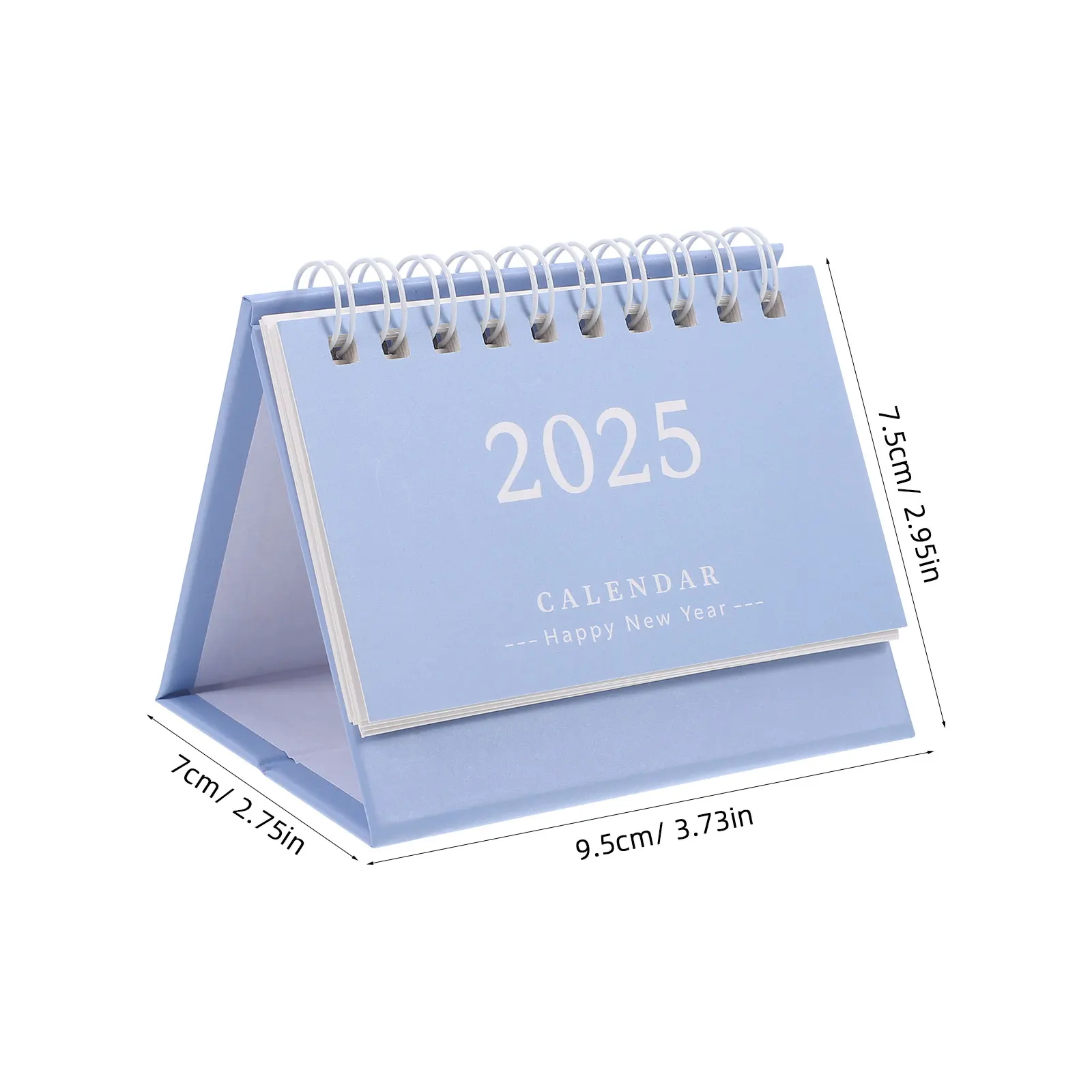 Standing Desktop Calendar, Bloco de notas simples, uso diário, doméstico, decorativo, mensal, Home Supply, 2025