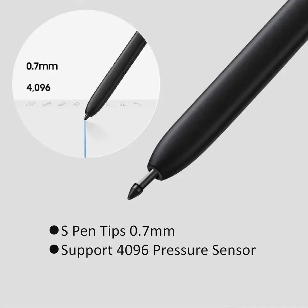 with Tweezer Stylus Pencil Nibs Soft Silent Pen Tips Replacement for Samsung Galaxy Tab S22 S23 S9 S8 S7 S6 Note10/20 Ultra