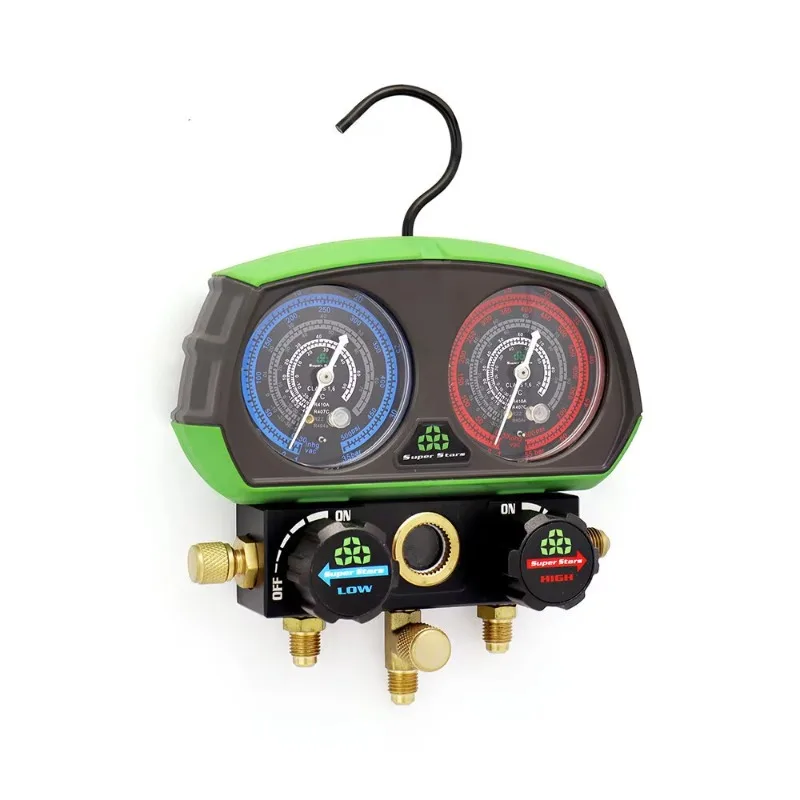 Manifold Pressure Gauge Set ST-B268 Refrigeration HVAC Bench Set R22 R410a R404A R407C