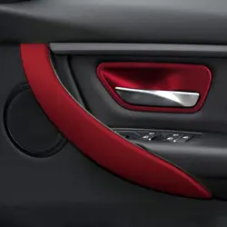 Auto 2PCS Car Door Handles Sticker Decal ABS Trim For BMW 3 4 Series F30 F31 F34 3GT F32 F33 F36 2012-2020