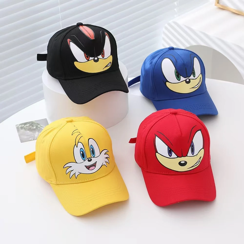 

Детская шапка с милым аниме-принтом Supersonic Cartoon для мальчиков и девочек 3-8 лет, солнцезащитная бейсболка 52-54 см для активного отдыха и путешествий, очаровательная повседневная шапка