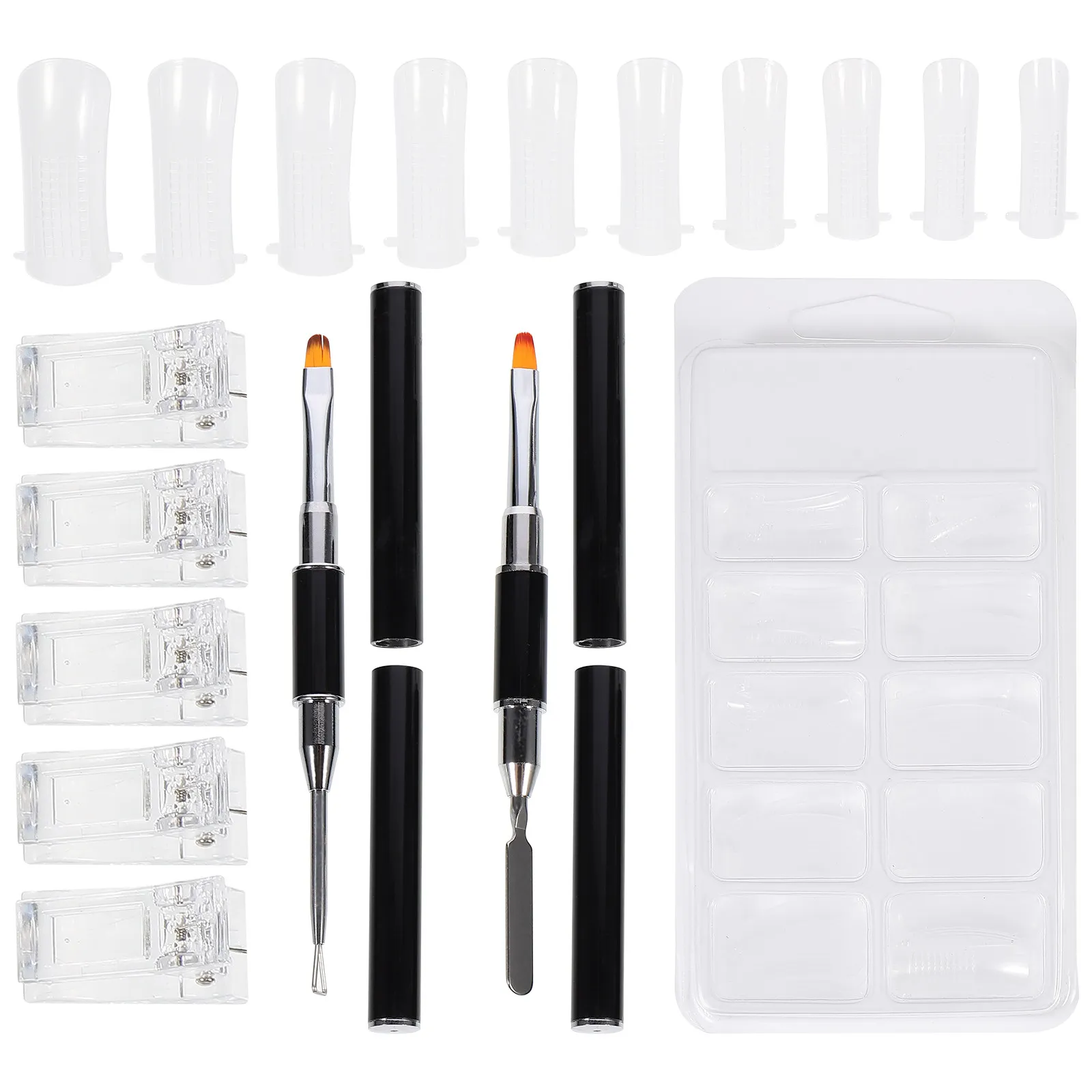 

1 set Art Tool Kit Manicure Diy Accessory Set For Nail Extension Patch Fixing Home Professional Use Nail Art Clip Manicure