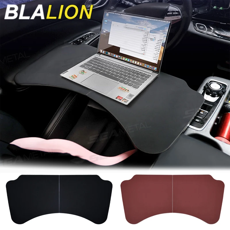 BLALION Foldable Car Laptop Desk Upgraded Tray Stand Car Steering Wheel Dining Table Bracket Tray Board for Travel Work Camping