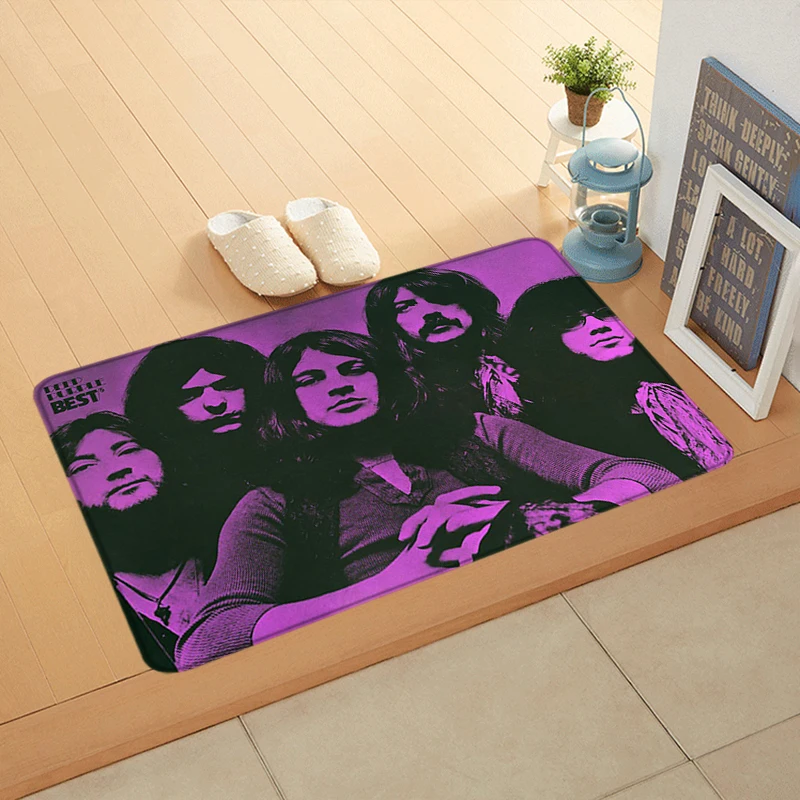 سجادة القدم ترحيب الكلمة حصيرة للمدخل الأرجواني العميق الحمام المدخل السجاد المطبخ امتصاص المياه السجاد رقيق ديكور المنزل #2