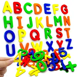 24-76pcs Magnetic Alphabet Letters EVA Foam Refrigerator Stickers Toddlers Kids Learning Spelling Counting Educational Toys Gift