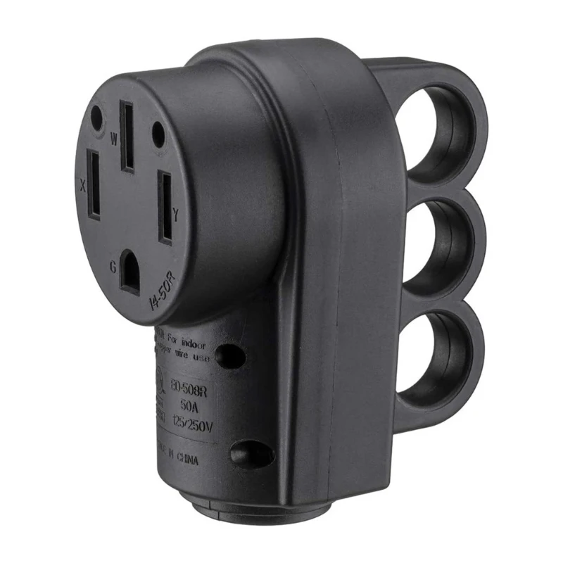 

Professional 50A 125V Camping Power Connector Plug for Outdoor Hiking Black