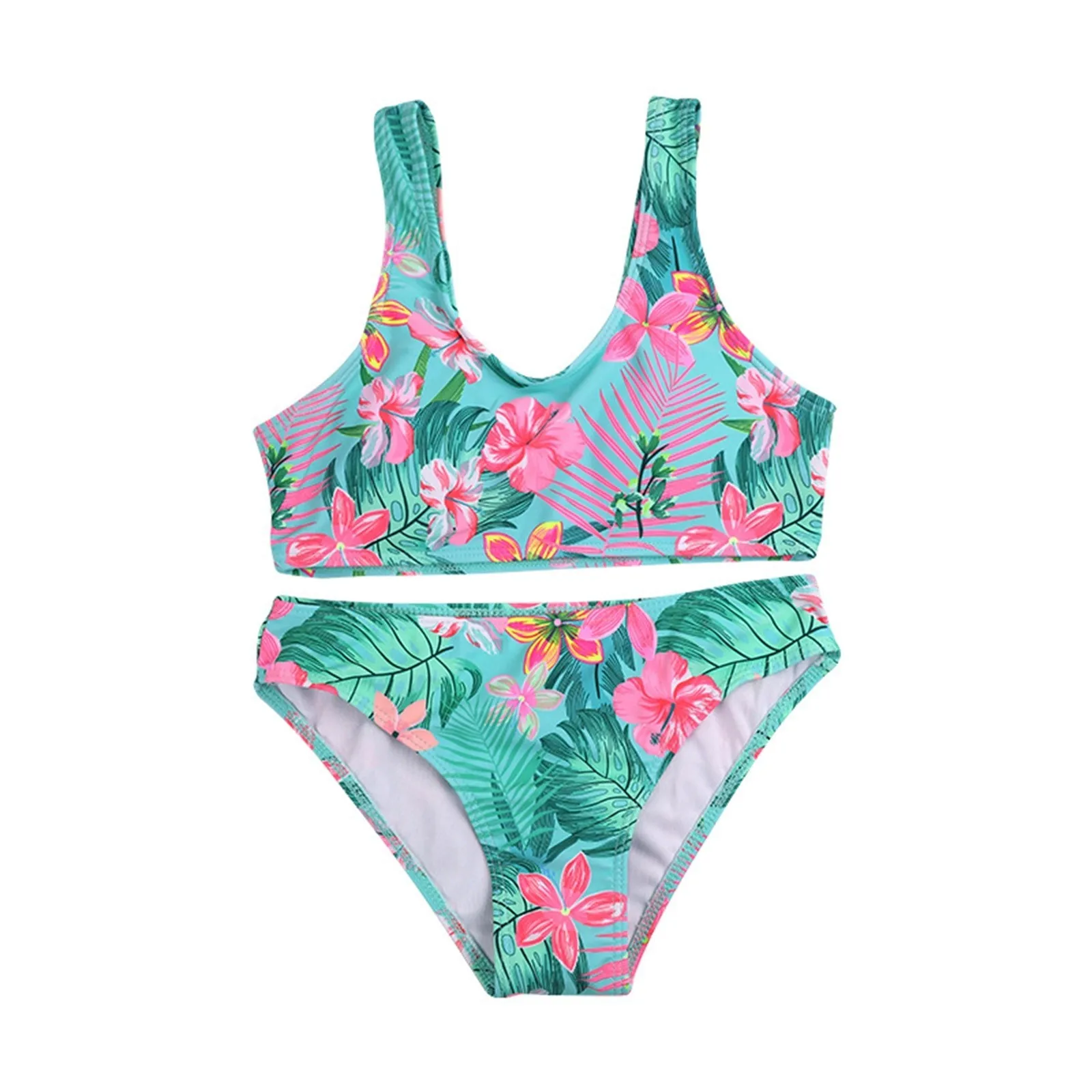 

Long Sleeve Toddler Girls Swimsuit Sports Floral Print Bikini Split Swimsuit Beach Swimsuit Suit Kid Swimsuits Girl Guard