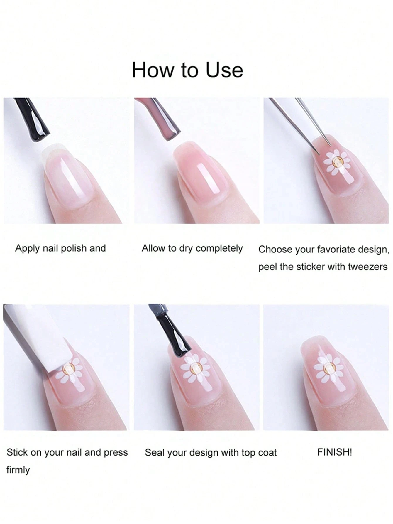 1/2/5 Uds. De diseños de uñas para mujer, pegatinas bohemias de flores para decoración de uñas, pegatinas holográficas 5D para uñas, autoadhesivas artísticas en relieve brillantes