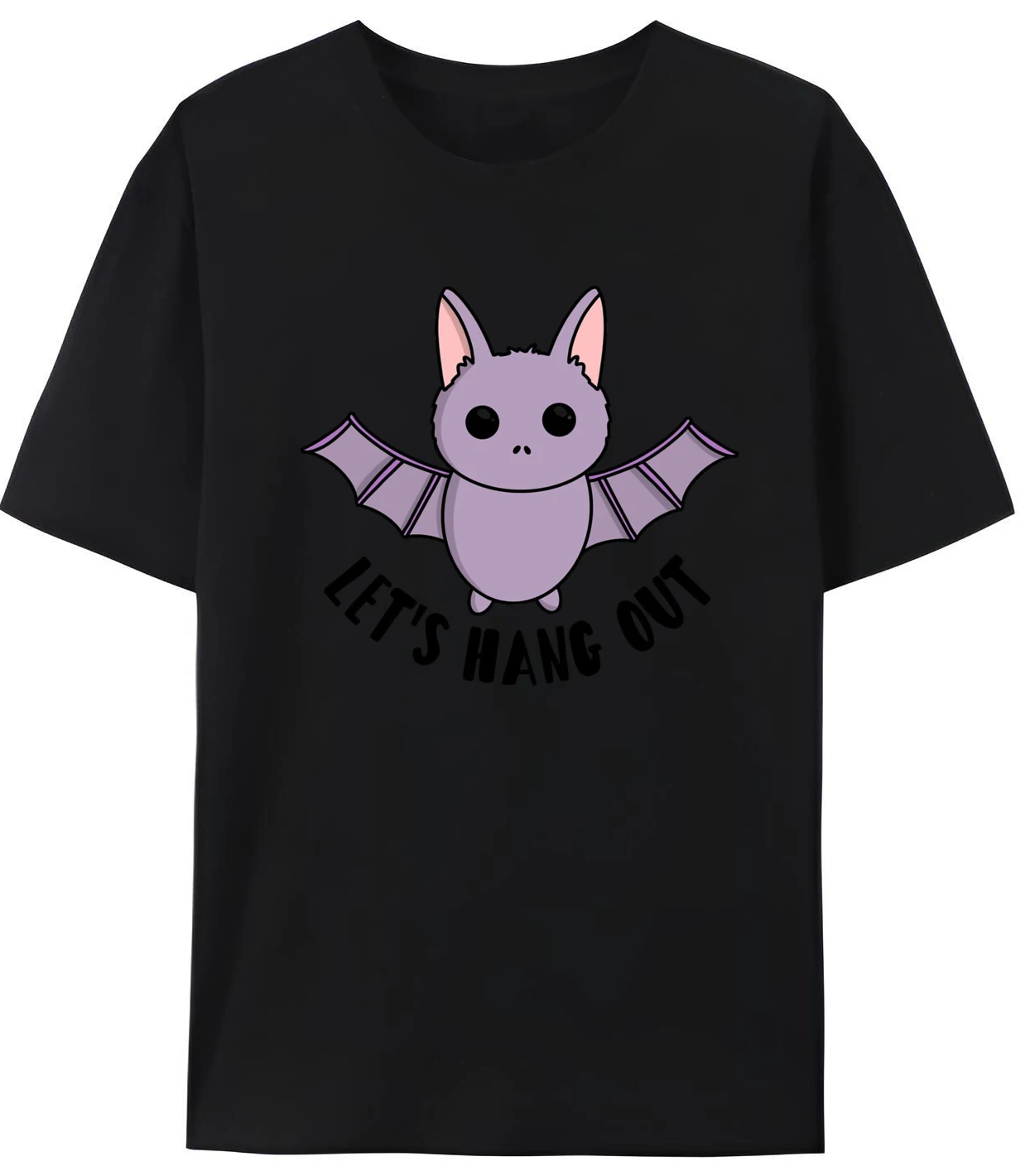 

Halloween Cute Bat Printed T-Shirt Mens Luxury Designer Graphic Tees Fashionable and Trendy Men Clothing