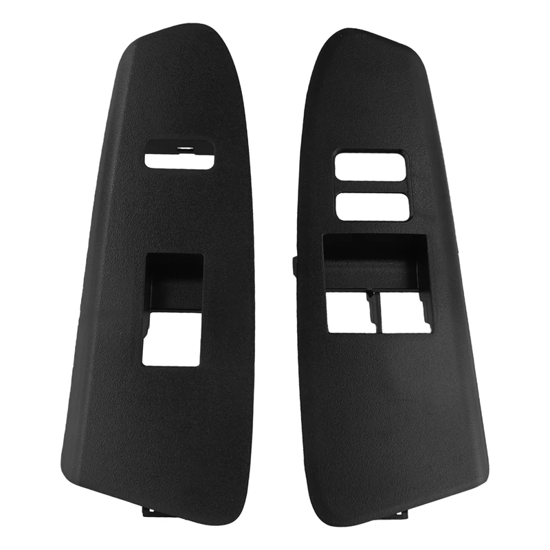 1Pair Front Door Armrest Window Lift Switch Bezel Trim Cover For Toyota Tacoma 2012-2015 2DR 74202-04030 74201-04020 LHD