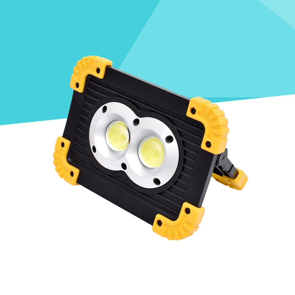 Reflector de luz de trabajo Cob recargable de 20W, superbrillante, LED ajustable, emergencia, Sos, para acampar al aire libre, senderismo, pesca, lámpara de reparación